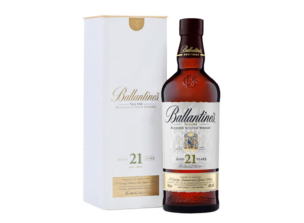 石家庄百龄坛威士忌回收百龄坛21年苏格兰威士忌40°Ballantine's进口洋酒700ml