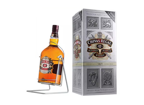 石家庄芝华士12年威士忌回收4500ml 9斤装4.5L进口Chivas Regal洋酒礼盒