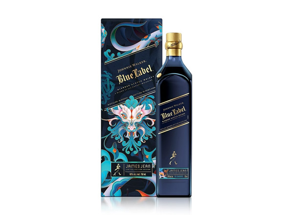 石家庄尊尼获加蓝牌威士忌回收Johnnie Walker蟠龙献瑞龙年特别版约翰走路750ml春节限量版