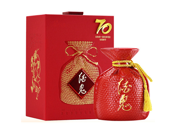 石家庄回收酒鬼酒红坛70纪念酒1949-2019年收藏酒54度700ml上门收购行情价格
