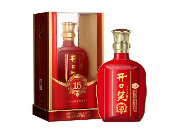 石家庄湘窖开口笑15陈酿16回收开口笑酒十五年陈酿酒开口笑15大喜版上门收购价格高