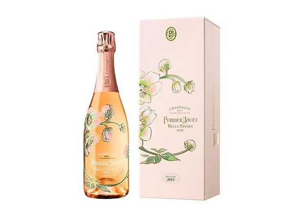 石家庄回收巴黎之花美丽时光桃红年份香槟礼盒装Perrier-Jouët Belle Epoque Rosé